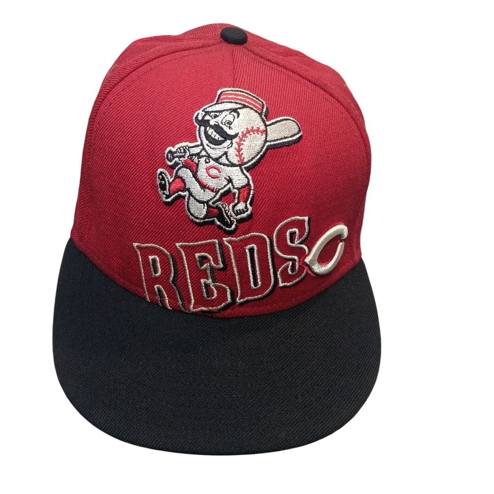 Cincinnati Reds Mr. Redlegs New Era 59FIFTY Fitted Hat Baseball Cap Size 7